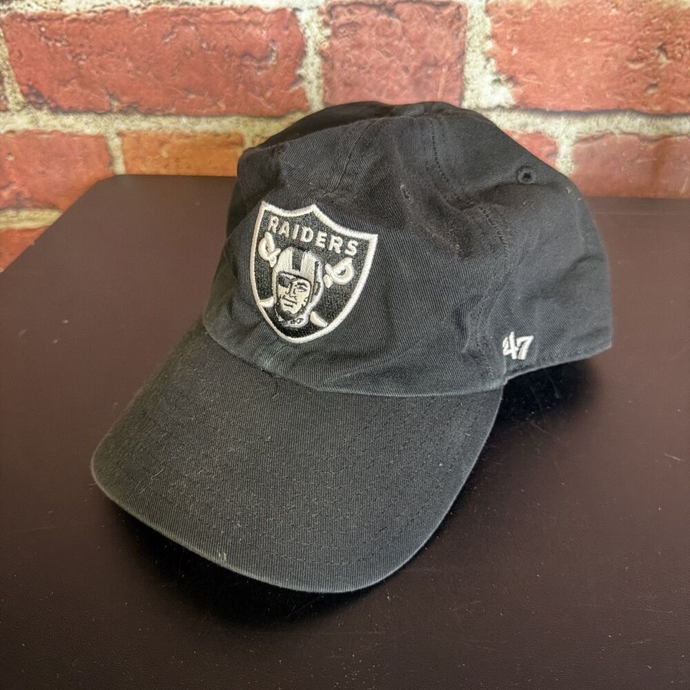Oakland Raiders ‘47 Brand Hat Cap MVP Adjustable Strapback Black One Size NFL